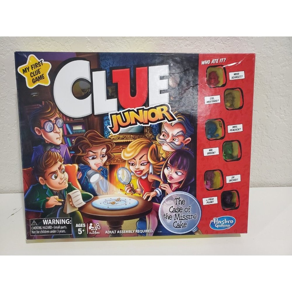 Clue Jr./Junior Family Fun Case of the Missing Cake Board Game HasbroClue Jr.